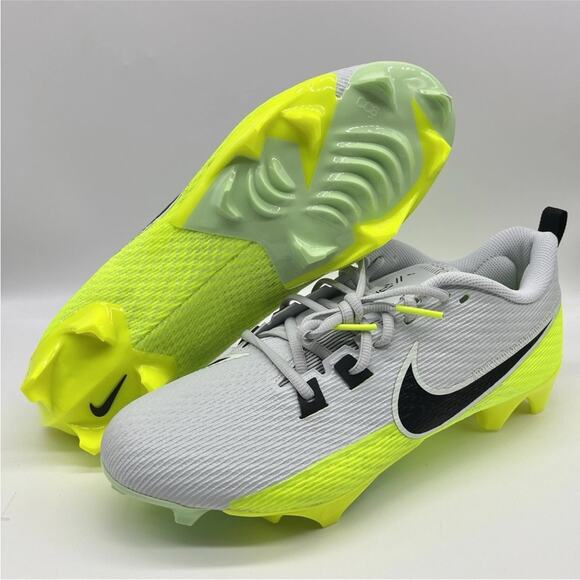Nike Vapor Edge Speed 360 2 Football Cleats Gray Volt Men's 9.5 DA5455-004 - Picture 2 of 4